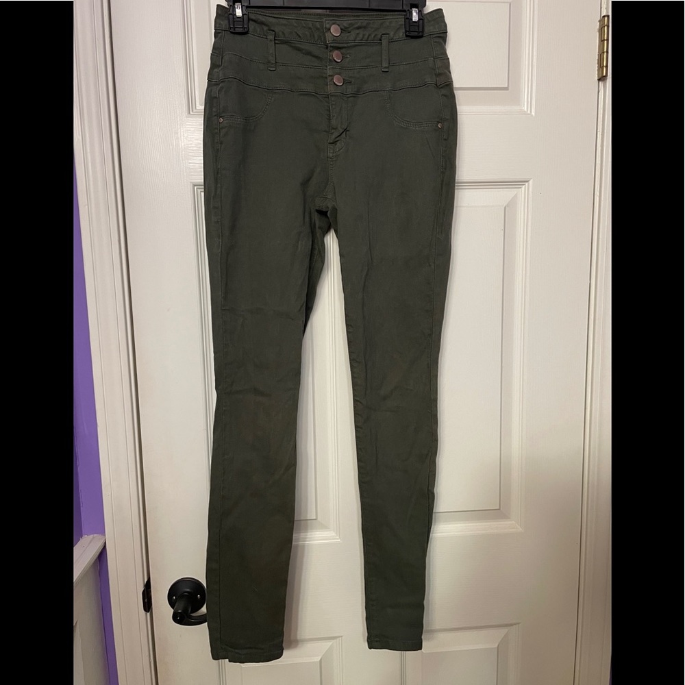 Dark green jeans